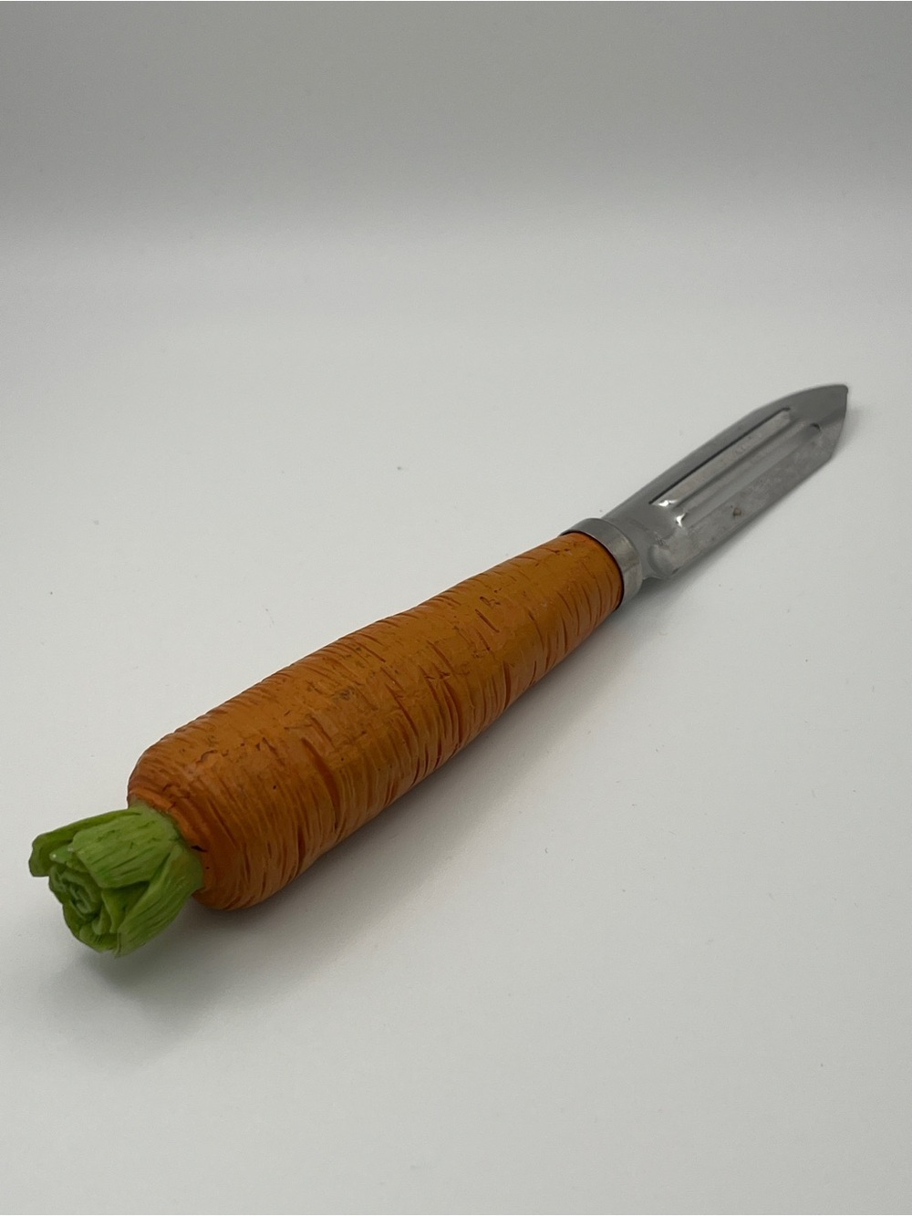 Vintage Carrot Handle Peeler - Orange